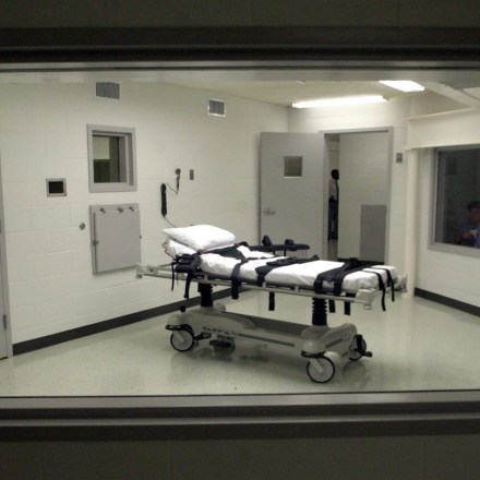 Alabama's lethal injection chamber at the Holman Correctional Facility in Atmore, Ala., is pictured, Oct. 7, 2002.