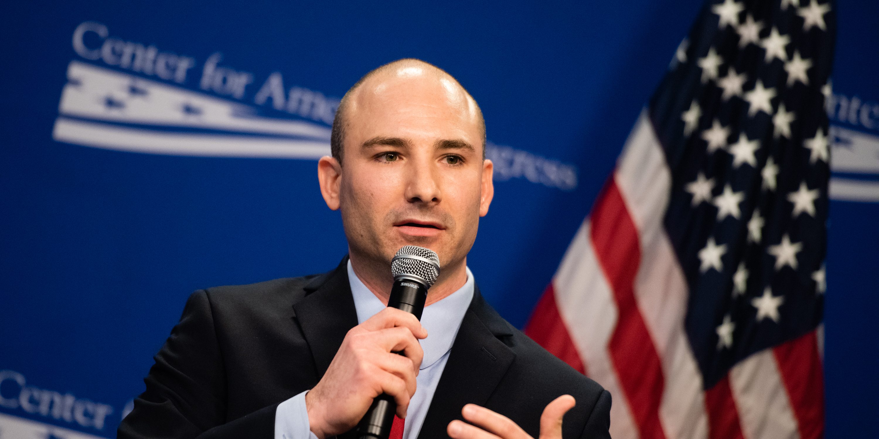 WASHINGTON, DC - DECEMBER 17: Steve Descano , Commonwealths Attorney-elect, Fairfax County, Virginia speaks at an event at the Center for American Progress about Virginias Newly Elected Progressive Prosecutors on Tuesday, December 17, 2019. (Photo by Sarah L. Voisin/The Washington Post via Getty Images)