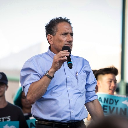 PONTIAC, MI - JULY 29: Michigan Democratic Rep. Andy Levin holds a campaign rally on July 29, 2022 in Pontiac, Michigan. The rally featured Senator Bernie Sanders (I-VT) who was there to campaign for both Levin and Democratic Rep. Rashida Tlaib. The Michigan Primary is on August 2. (Photo by Bill Pugliano/Getty Images)