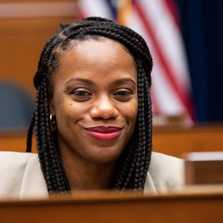 Rep. Summer Lee, D-Penn., participates in the House Oversight and Accountability Committee organizing meeting on Tuesday, January 31, 2023. (Bill Clark/CQ-Roll Call, Inc via Getty Images)
