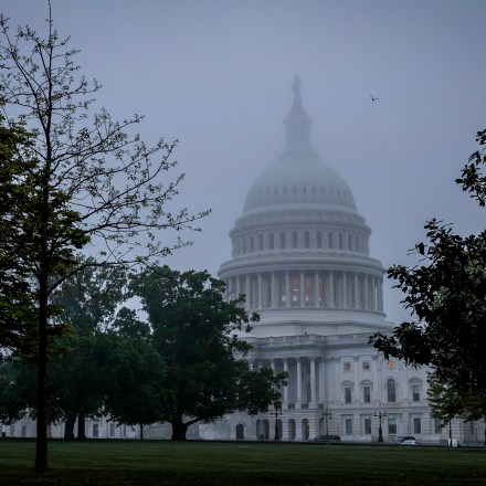 WASHINGTON, DC - MAY 03: A view of the U.S. Capitol Building on May 03, 2022 in Washington, DC. In an initial draft majority opinion obtained by Politico, Supreme Court Justice Samuel Alito allegedly wrote that the cases Roe v. Wade and Planned Parenthood of Southeastern v. Casey should be overruled, which would end federal protection of abortion rights across the country.  (Photo by Anna Moneymaker/Getty Images)