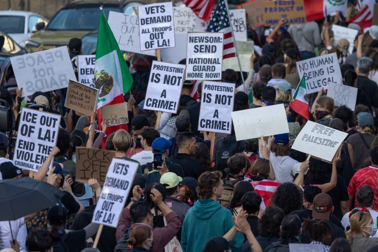 Anti-ICE protests Los Angeles June 11, 2025
