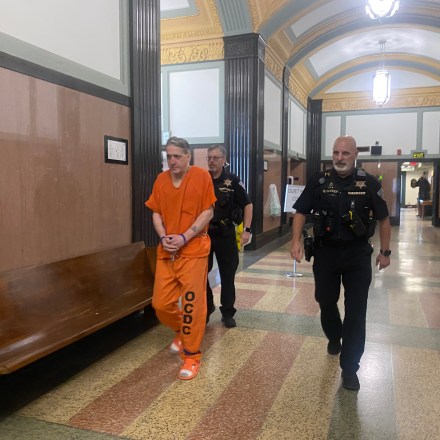 Richard Glossip in an Oklahoma City courthouse for a hearing on Oct. 30, 2025.