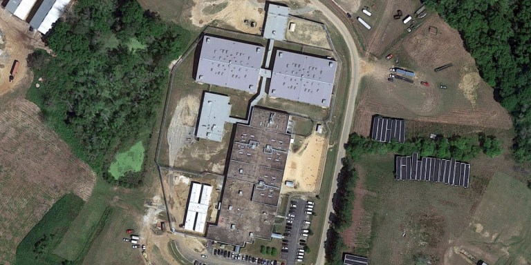 An overview of Irwin County Detention Center in Ocilla, Georgia.